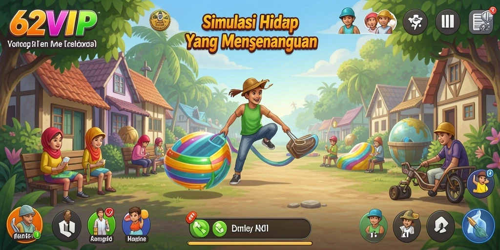 Tampilan gameplay 62VIP yang seru dan mendalam.