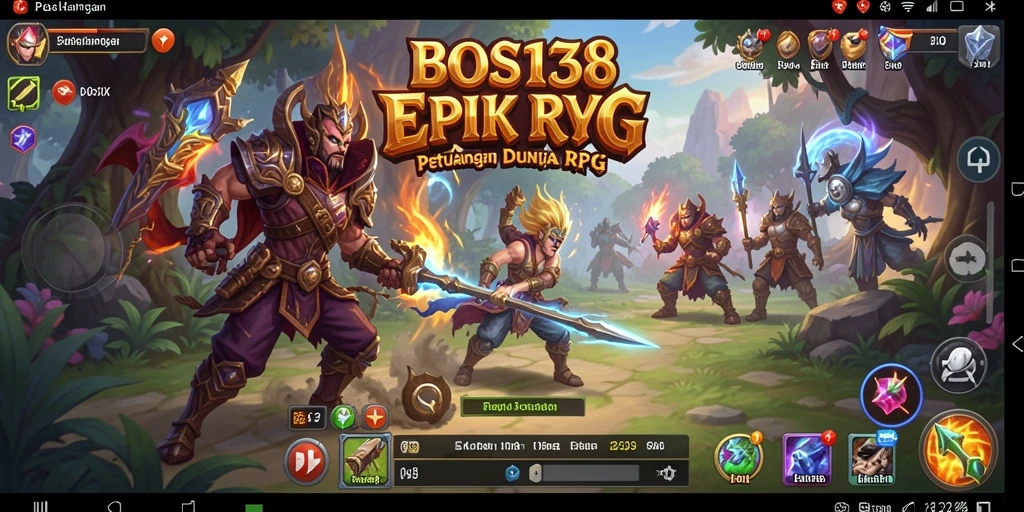 Screenshot gameplay BOS138 menunjukkan pertarungan seru dan karakter yang menarik.