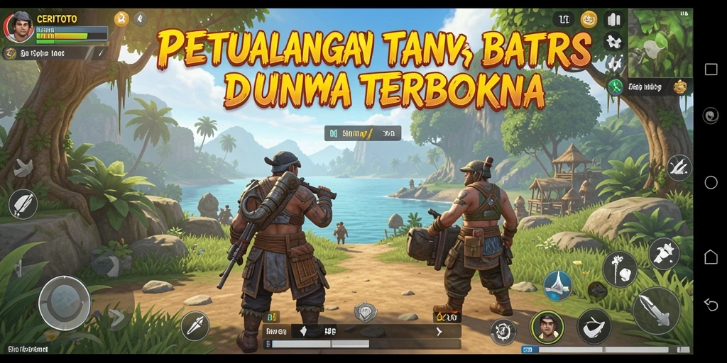 Tampilan gameplay CERITOTO yang menakjubkan di dunia terbuka.