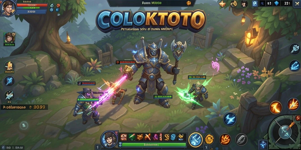 Screenshot COLOKTOTO yang menunjukkan aksi seru dalam game MMORPG.