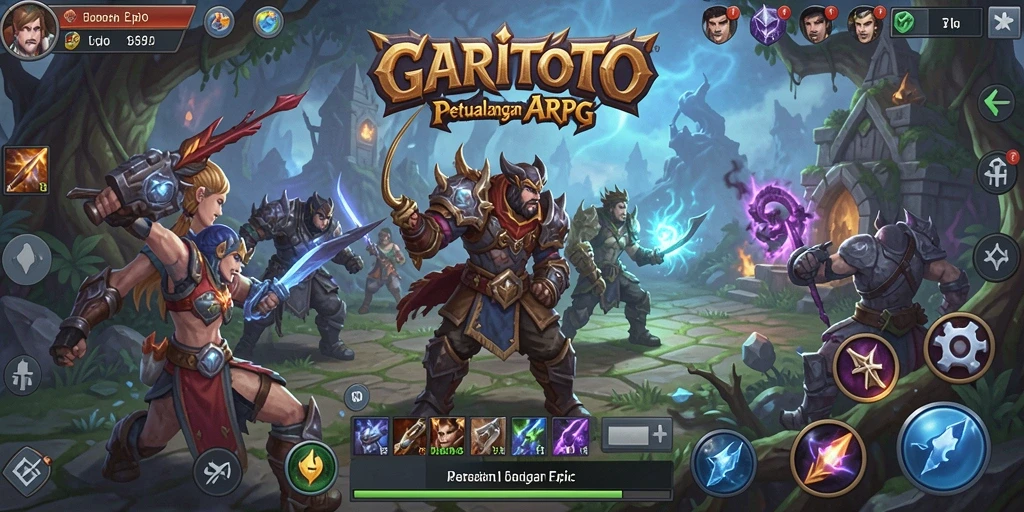 Screenshot GARITOTO menampilkan aksi pertempuran yang mendebarkan.