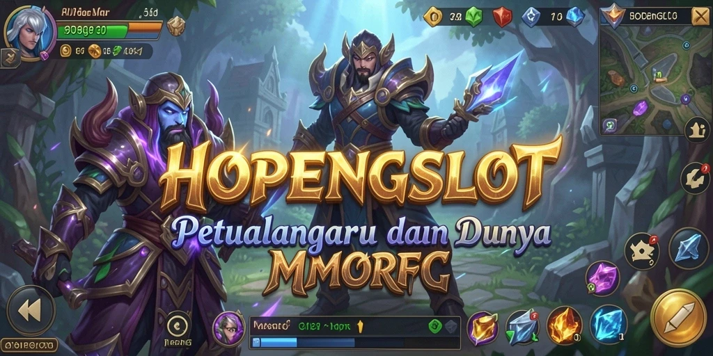 Screenshot gameplay HOPENGSLOT yang menunjukkan aksi seru dalam MMORPG.