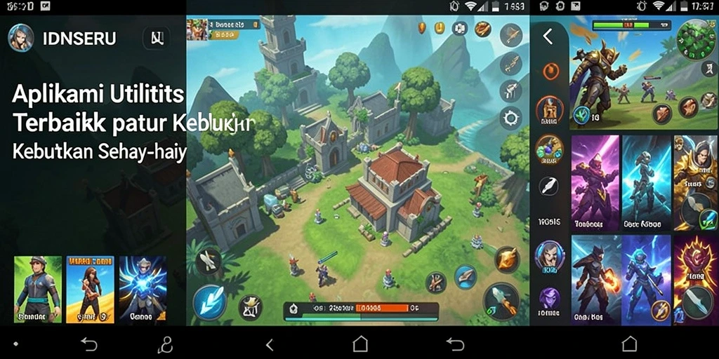 Tampilan antarmuka IDNSERU yang modern dan mudah digunakan.
