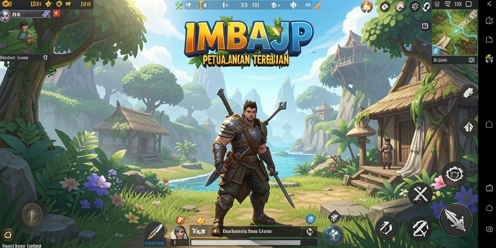 Tampilan gameplay menarik dalam dunia terbuka IMBAJP.