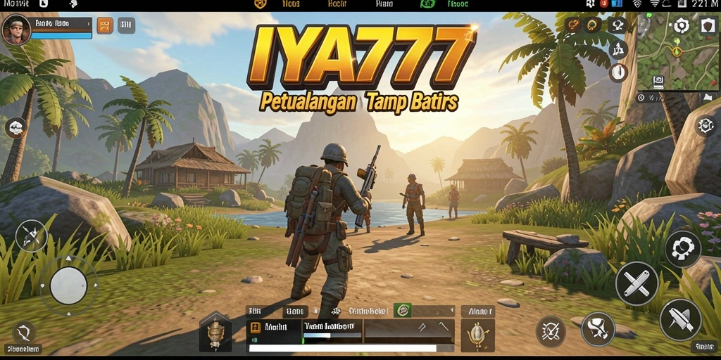 Screenshot IYA777 menunjukkan gameplay menjelajahi dunia terbuka yang luas.