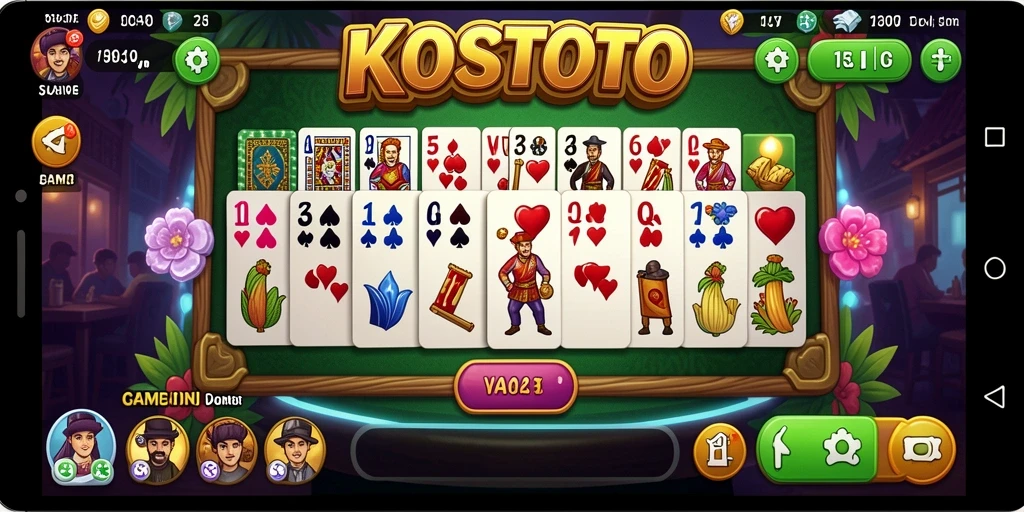 Tampilan gameplay seru di KOSTOTO dengan grafis menarik.