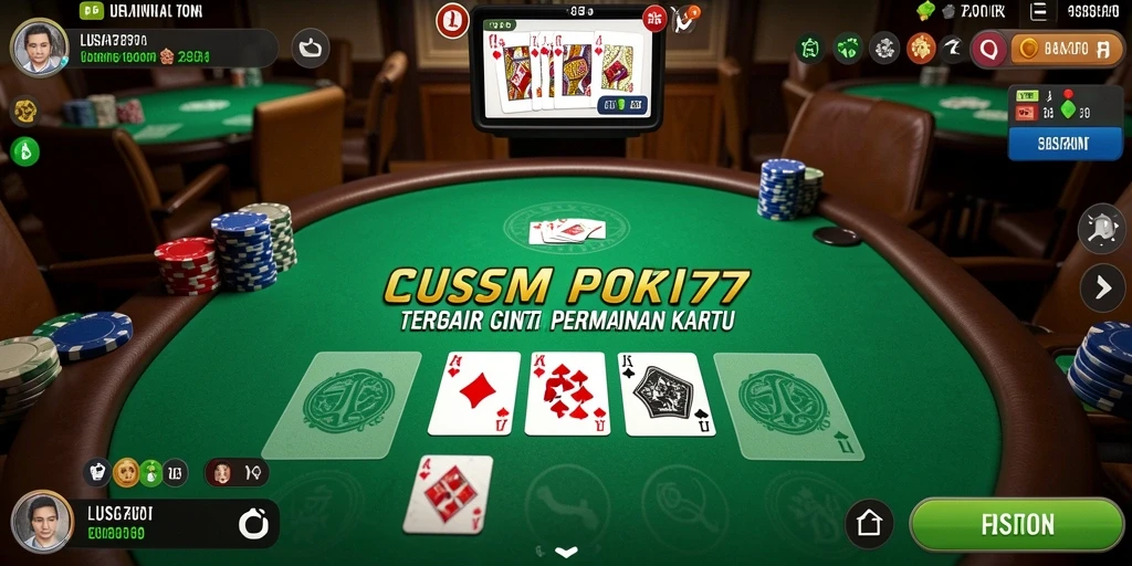 Tampilan gameplay Poker yang menarik dalam aplikasi LUSA777.