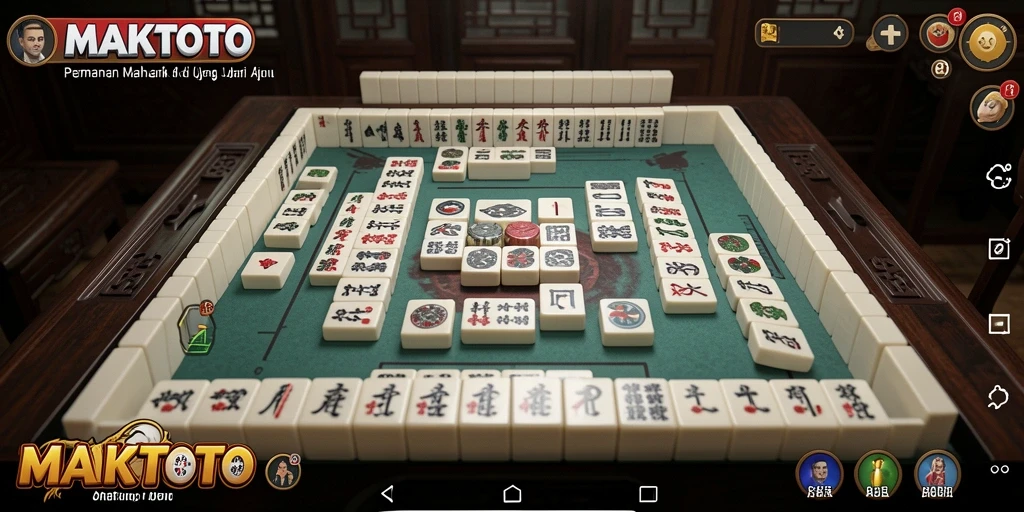 Tampilan permainan <strong>MAKTOTO</strong> yang menampilkan tantangan Mahjong yang seru.