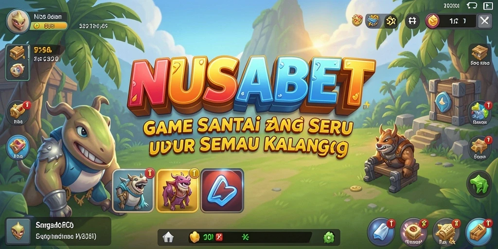 Screenshot gameplay NUSABET yang menampilkan keseruan bermain