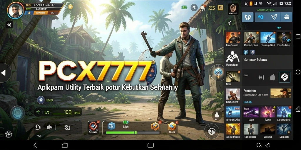 Screenshot utama PCX777 menampilkan antarmuka intuitif dan fitur pengingat yang efektif.