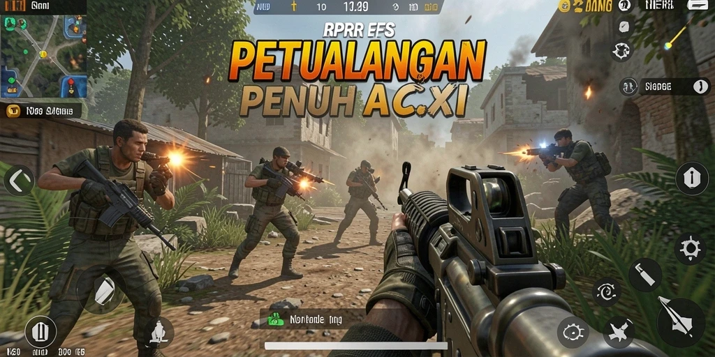 Tampilan gameplay RPRR yang mendebarkan dan penuh aksi.