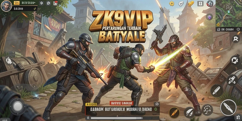 Gameplay menegangkan ZK9VIP dalam Battle Royale yang seru.